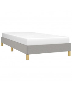 Giroletto senza Materasso Grigio Chiaro 90x190 cm Tessuto 2