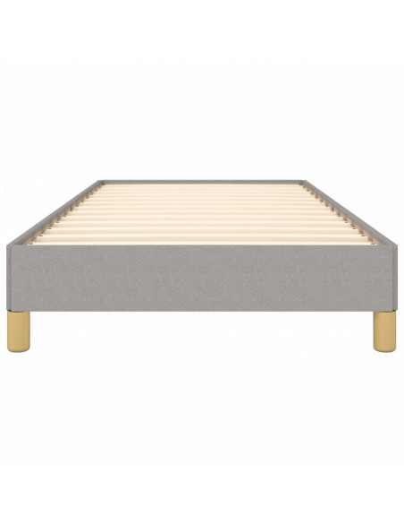 Giroletto senza Materasso Grigio Chiaro 90x190 cm Tessuto