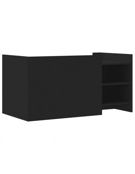 Tavolino da Salotto Nero 100x50x50 cm Legno Multistrato