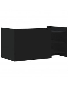 Tavolino da Salotto Nero 100x50x50 cm Legno Multistrato