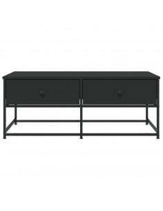 Tavolino da Salotto Nero 100x51x40 cm in Legno Multistrato