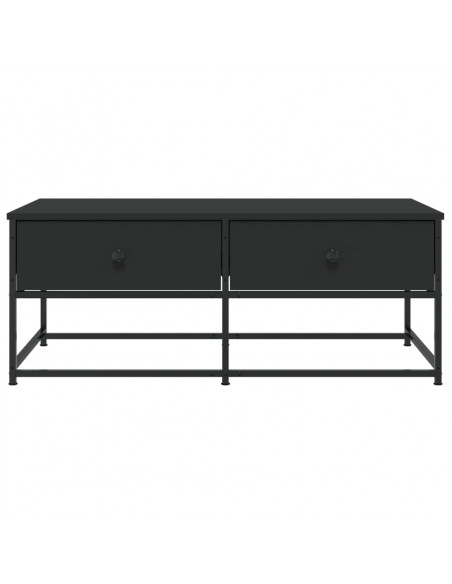 Tavolino da Salotto Nero 100x51x40 cm in Legno Multistrato