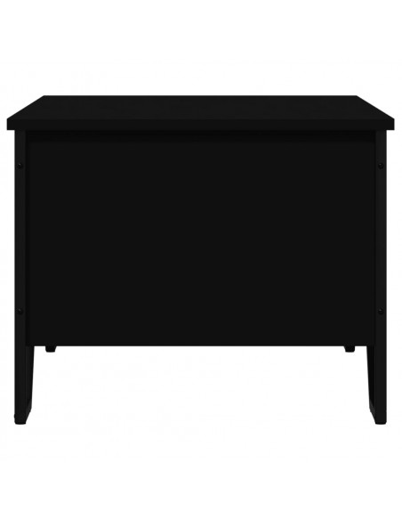 Tavolino da Salotto Nero 100x51x40 cm in Legno Multistrato