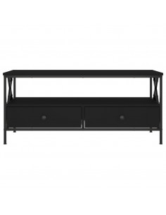 Tavolino da Salotto Nero 100x51x45 cm in Legno Multistrato