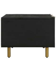 Tavolino da Salotto Nero 100x54x40 cm in Legno Multistrato