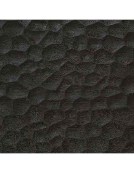 Tavolino da Salotto Nero 100x54x40cm in Legno Massello di Mango