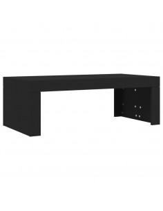 Tavolino da Salotto Nero 102x50x36 cm in Legno Multistrato