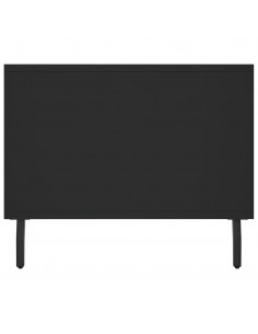 Tavolino da Salotto Nero 102x50x40 cm in Legno Multistrato