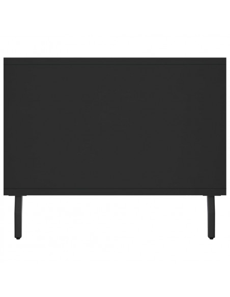Tavolino da Salotto Nero 102x50x40 cm in Legno Multistrato