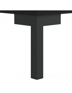 Tavolino da Salotto Nero 102x50x40 cm in Legno Multistrato