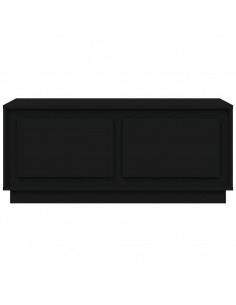 Tavolino da Salotto Nero 102x50x44 cm in Legno Multistrato