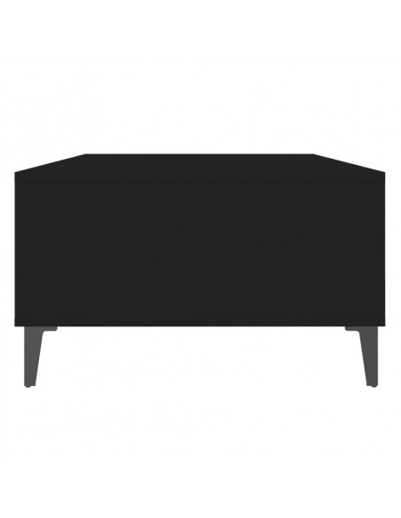 Tavolino da Salotto Nero 103,5x60x35 cm in Legno Multistrato