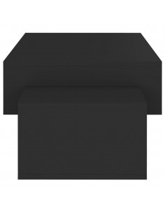 Tavolino da Salotto Nero 105x55x32 cm in Truciolato