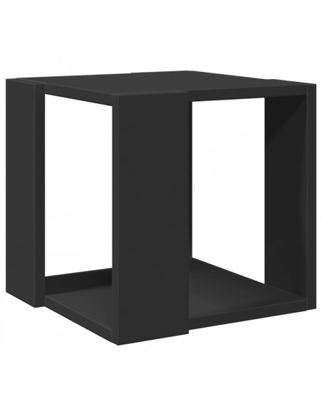 Tavolino da Salotto Nero 32x32x30 cm in Legno Multistrato