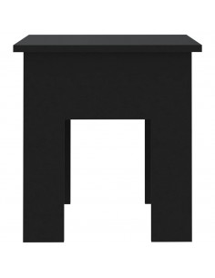 Tavolino da Salotto Nero 40x40x42 cm in Truciolato