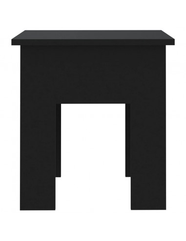 Tavolino da Salotto Nero 40x40x42 cm in Truciolato