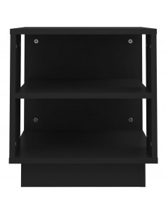 Tavolino da Salotto Nero 40x40x43 cm in Legno Multistrato