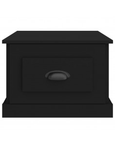 Tavolino da Salotto Nero 50x50x35 cm in Legno Multistrato