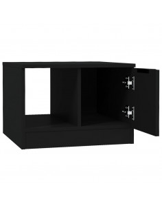 Tavolino da Salotto Nero 50x50x36 cm in Legno Multistrato