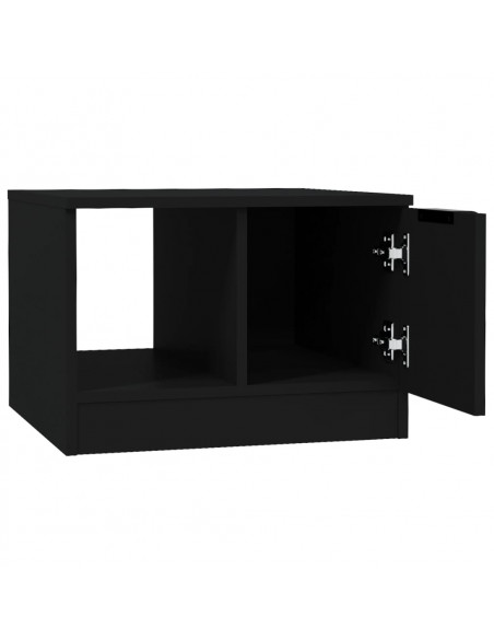 Tavolino da Salotto Nero 50x50x36 cm in Legno Multistrato