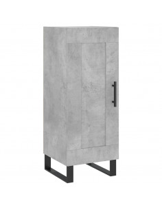 Credenza Grigio Cemento 34,5x34x180 cm in Legno Multistrato 2