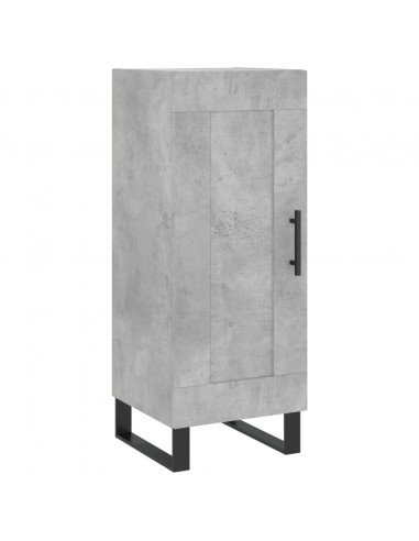 Credenza Grigio Cemento 34,5x34x180 cm in Legno Multistrato