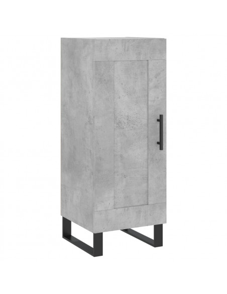 Credenza Grigio Cemento 34,5x34x180 cm in Legno Multistrato