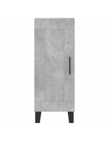 Credenza Grigio Cemento 34,5x34x180 cm in Legno Multistrato