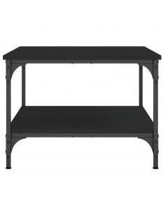 Tavolino da Salotto Nero 55x55x40 cm in Legno Multistrato