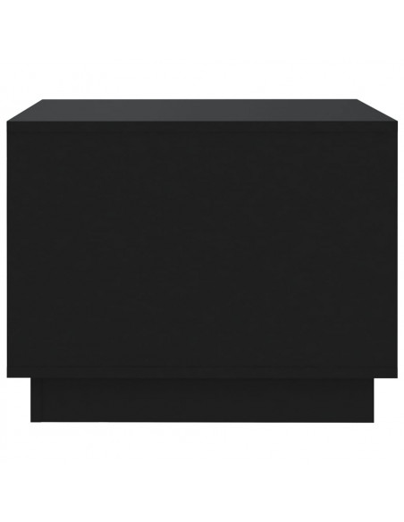 Tavolino da Salotto Nero 55x55x43 cm in Truciolato