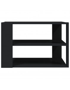 Tavolino da Salotto Nero 59,5x59,5x40 cm in Legno Multistrato