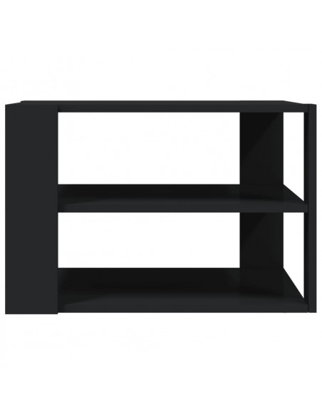 Tavolino da Salotto Nero 59,5x59,5x40 cm in Legno Multistrato