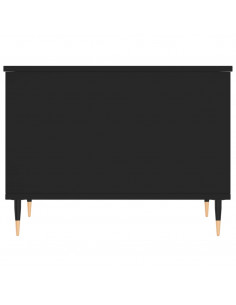 Tavolino da Salotto Nero 60x44,5x45 cm in Legno Multistrato