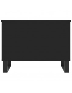 Tavolino da Salotto Nero 60x44,5x45 cm in Legno Multistrato
