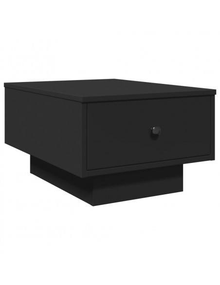 Tavolino da Salotto Nero 60x45x31 cm in Legno Multistrato