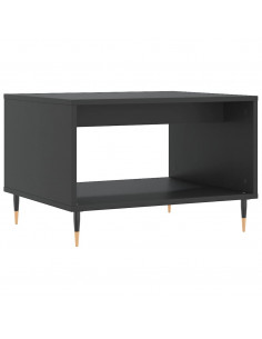 Tavolino da Salotto Nero 60x50x40 cm in Legno Multistrato