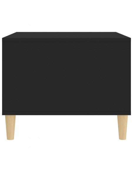 Tavolino da Salotto Nero 60x50x40 cm in Legno Multistrato