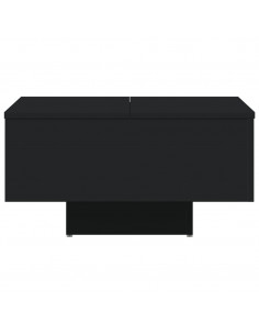 Tavolino da Salotto Nero 60x60x31,5 cm in Legno Multistrato