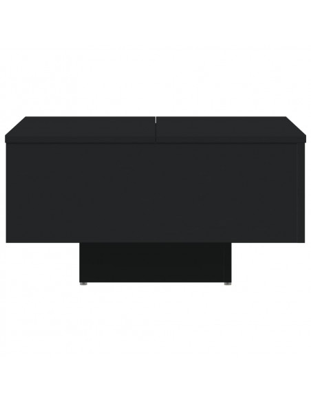 Tavolino da Salotto Nero 60x60x31,5 cm in Legno Multistrato
