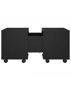 Tavolino da Salotto Nero 60x60x38 cm in Legno Multistrato