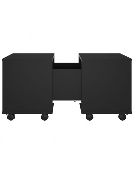 Tavolino da Salotto Nero 60x60x38 cm in Legno Multistrato
