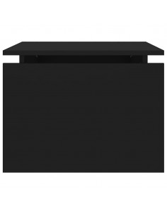 Tavolino da Salotto Nero 68x50x38 cm Legno Multistrato