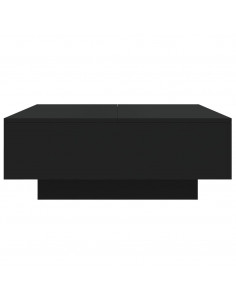 Tavolino da Salotto Nero 80x80x31 cm in Legno Multistrato