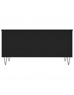 Tavolino da Salotto Nero 90x44,5x45 cm in Legno Multistrato