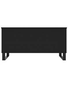 Tavolino da Salotto Nero 90x44,5x45 cm in Legno Multistrato