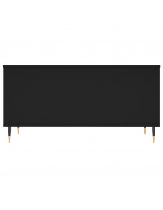 Tavolino da Salotto Nero 90x44,5x45 cm in Legno Multistrato