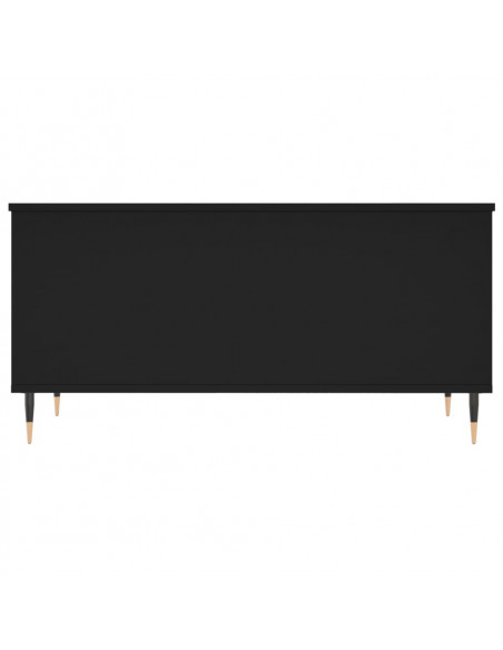 Tavolino da Salotto Nero 90x44,5x45 cm in Legno Multistrato