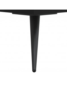 Tavolino da Salotto Nero 90x50x40 cm in Legno Multistrato