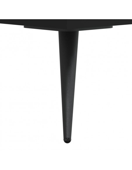 Tavolino da Salotto Nero 90x50x40 cm in Legno Multistrato