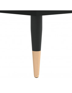 Tavolino da Salotto Nero 90x50x40 cm in Legno Multistrato